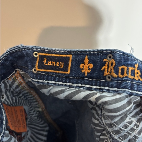 Rock Revival Laney Skinny Jeans Embellished Bejeweled Size 25 - Picture 6 of 6